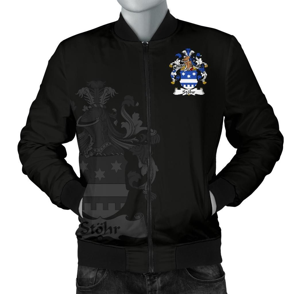 Stohr Germany Men's Bomber Jacket - German Family Crest A7 Bomber Jacket Stohr Germany Men's Bomber Jacket - German Family Crest A7 Bomber Jacket
