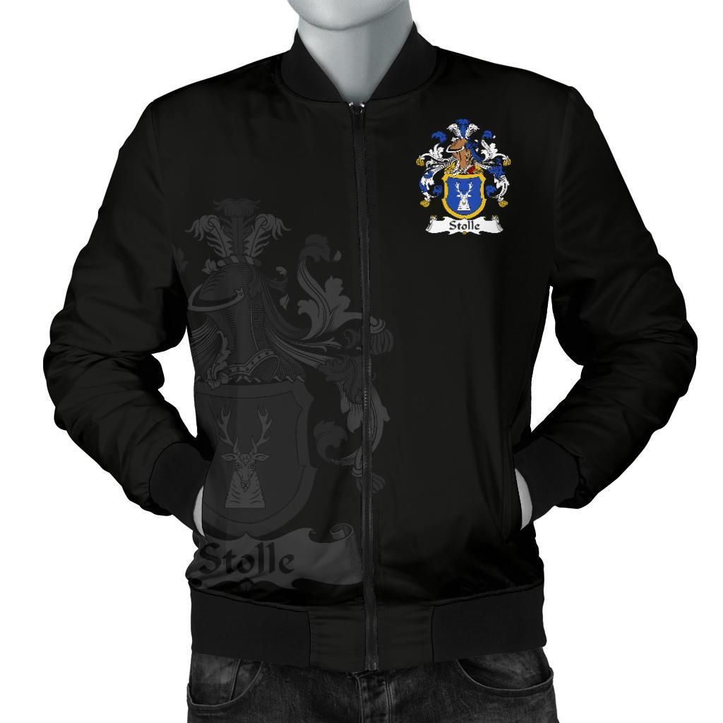 Stolle Germany Men's Bomber Jacket - German Family Crest A7 Bomber Jacket Stolle Germany Men's Bomber Jacket - German Family Crest A7 Bomber Jacket