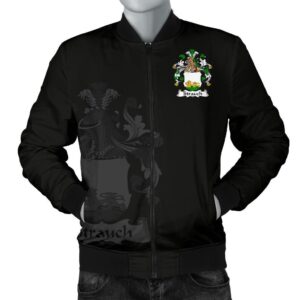 Strauch Germany Men's Bomber Jacket - German Family Crest A7 Bomber Jacket