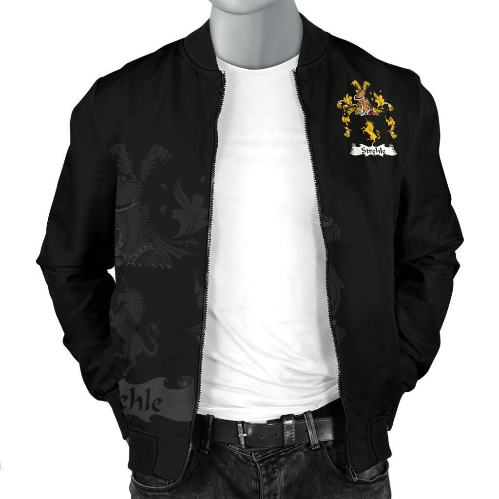 Strehle-Germany-Mens-Bomber-Jacket-German-Family-Crest-A7-2