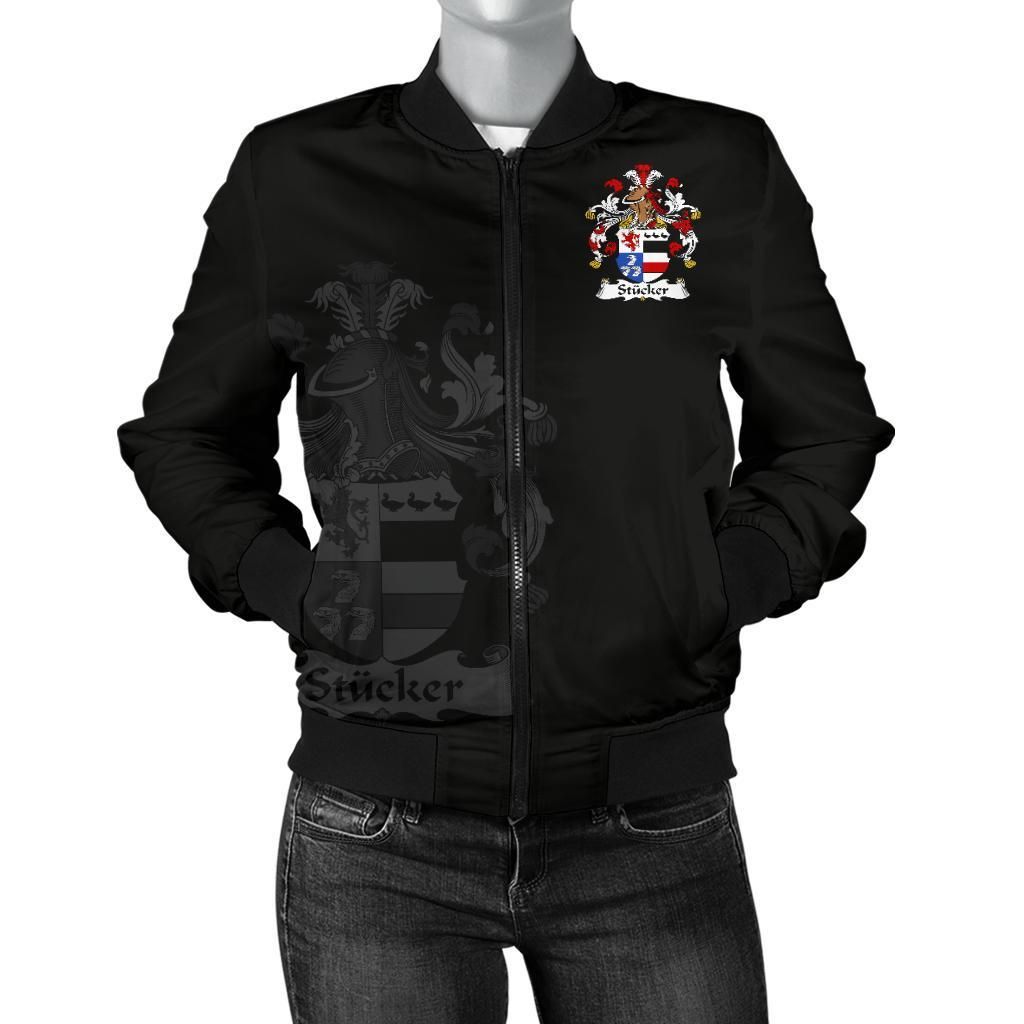 Stucker Germany Men's Bomber Jacket - German Family Crest A7 Stucker Germany Men's Bomber Jacket - German Family Crest A7