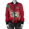 Suriname Christmas Coat Of Arms Women Bomber Jacket X Style J78 Bomber Jacket