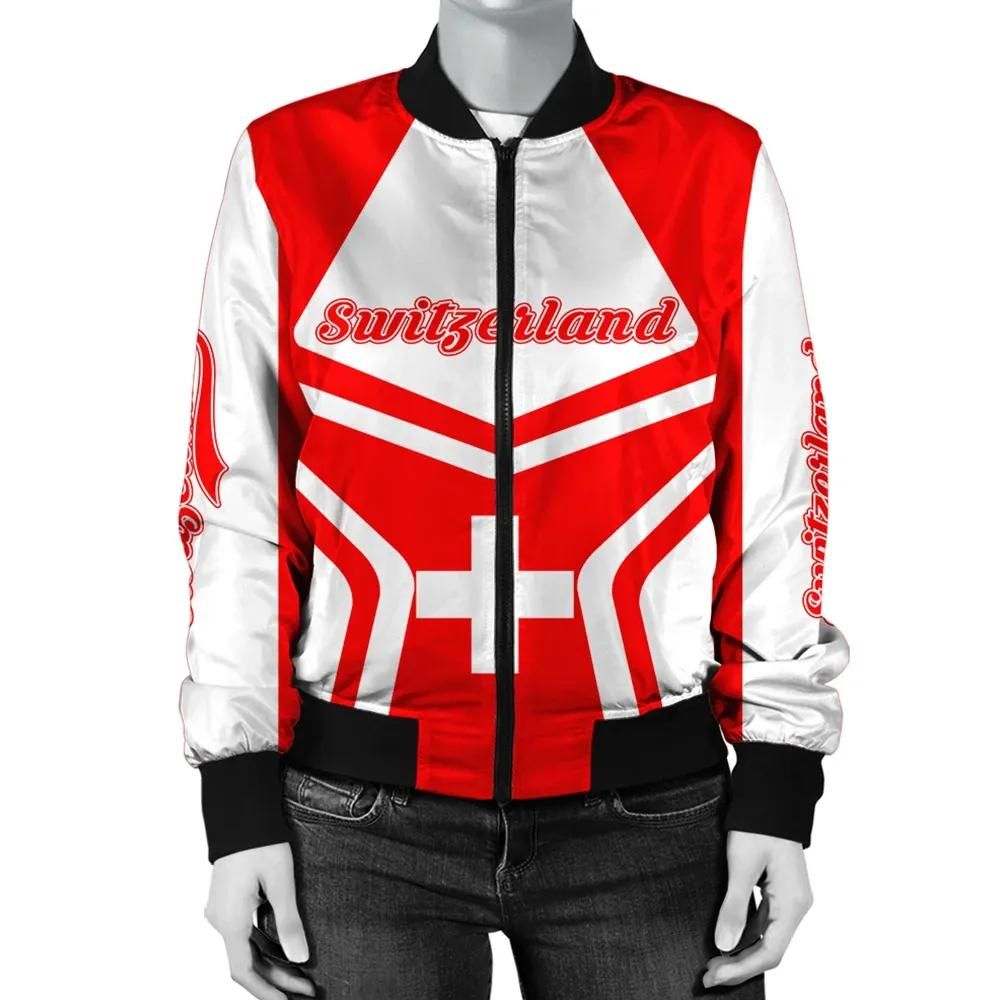 Switzerland Coat Of Arms Women Bomber Jacket My Style J75 Bomber Jacket Switzerland Coat Of Arms Women Bomber Jacket My Style J75 Bomber Jacket