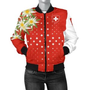 Switzerland Edelweiss Special Women's Bomber Jacket A02 Bomber Jacket