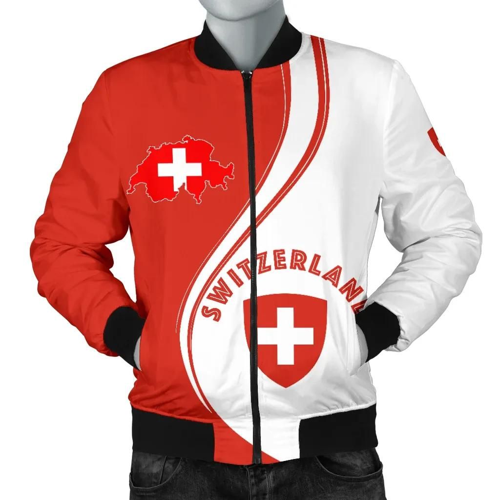 Switzerland Men's Bomber Jacket - Generation K7 Bomber Jacket Switzerland Men's Bomber Jacket - Generation K7 Bomber Jacket