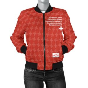 Switzerland Passport Women's Bomber Jacket - BN09 Bomber Jacket