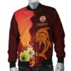 Tahiti Men's Bomber Jacket - Tribal Tuna Fish - BN39 Bomber Jacket