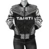 Tahiti Polynesian Chief Women'S Bomber Jacket - Black Version - Bn10 Bomber Jacket