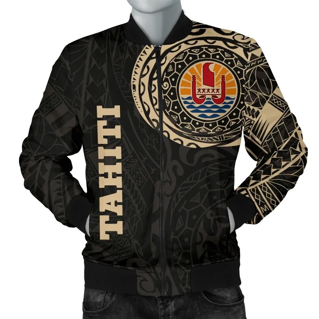 Tahiti in My Heart Polynesian Tattoo Style Men's Bomber Jacket A7 Bomber Jacket Tahiti in My Heart Polynesian Tattoo Style Men's Bomber Jacket A7 Bomber Jacket