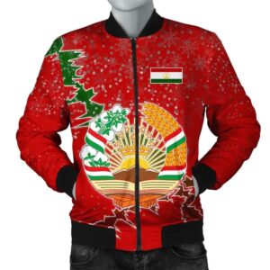 Tajikistan Christmas Coat Of Arms Men Bomber Jacket  X Style J78