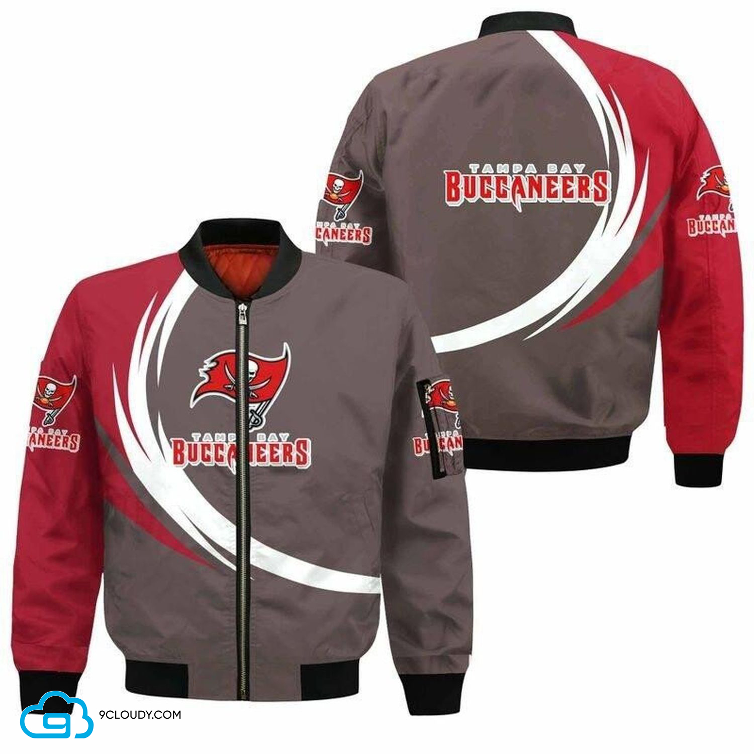 Tampa Bay Buccaneers Full Printing Bomber Jacket Tampa Bay Buccaneers Full Printing Bomber Jacket
