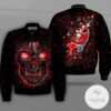 Tampa Bay Buccaneers Lava Skull Full Print Bomber Jacket