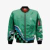 Tanjiro Kamado Bomber Jacket Custom KNY Cosplay Costumes Bomber Jacket