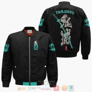 Tanjiro Kamado Demon Slayer Anime Costume Black Bomber Jacket