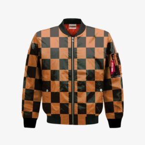 Tanjuro Kamado Bomber Jacket Custom KNY Cosplay Costumes Bomber Jacket