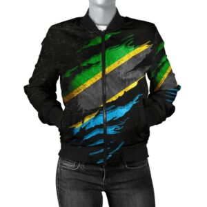 Tanzania In Me Women's Bomber Jacket - Special Grunge Style A31 Bomber Jacket