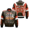 The Browns 75th Anniversary 1946 2021 Thank You For The Memories 3D Designed Allover Gift With Custom Name Number For Browns Fans Bomber Jacket