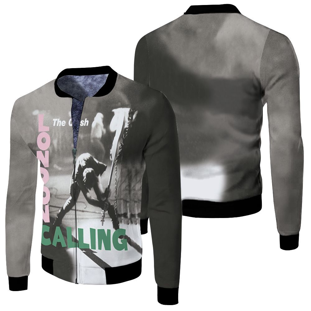 The Clash London Calling 3D Bomber Jacket The Clash London Calling 3D Bomber Jacket