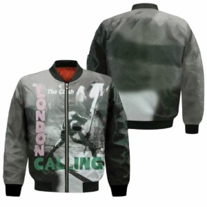 The Clash London Calling 3D T Shirt Hoodie Sweater Bomber Jacket Model 6190 Bomber Jacket