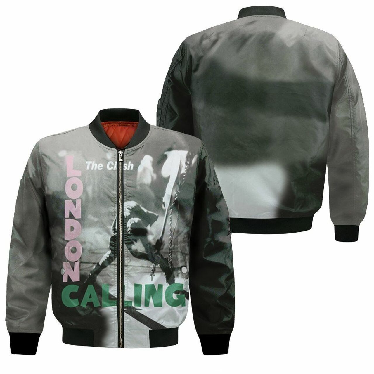 The Clash London Calling 3D T Shirt Hoodie Sweater Bomber Jacket Model 6190 Bomber Jacket The Clash London Calling 3D T Shirt Hoodie Sweater Bomber Jacket Model 6190 Bomber Jacket