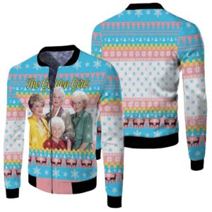 The Golden Girls Fan Christmas Knitting Pattern Sweatshirt 3d Bomber Jacket
