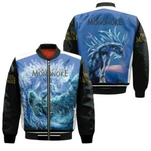 The Light At Night Shishigami God Jungle Deer Princess Mononoke Gift for Princess Mononoke Fans Bomber Jacket