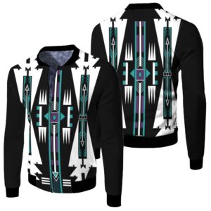 The Native American Costume Pattern Blue 3D Bomber Jacket