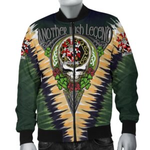 Tickell Ireland Bomber Jacket - GD Irish Legend Shamrock V Tie-Dye A7 Bomber Jacket
