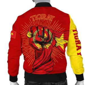 Tigray Clenched Hand Raised Flag Men A10 Bomber Jacket