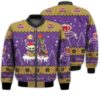Tis The Season Christmas 2022 Baby Yoda Groot Santa Claus Deer Unisex Gift Crown Royal Whiskey 3D Bomber Jacket