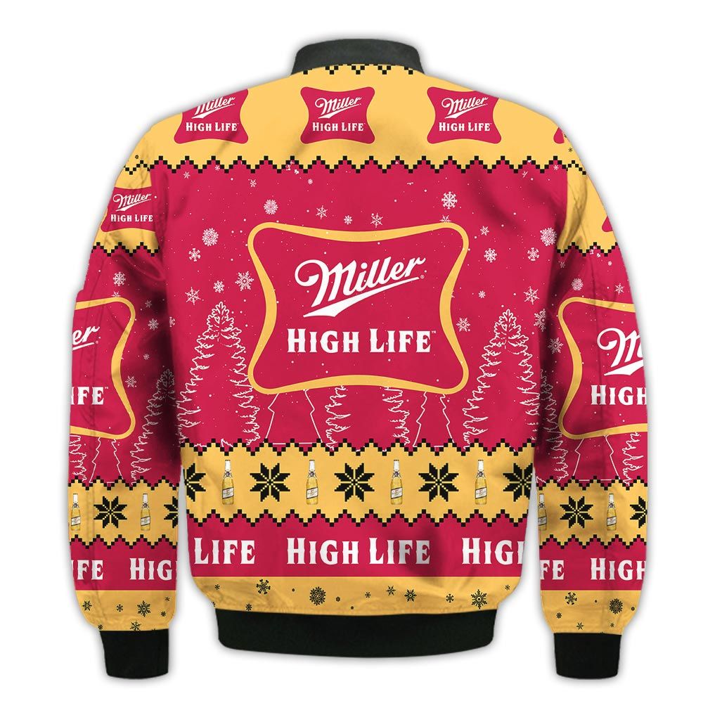Tis-The-Season-Christmas-2022-Baby-Yoda-Groot-Santa-Claus-Deer-Unisex-Gift-Miller-High-Life-Beers-3D-Bomber-Jacket-2