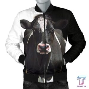 Tmarc Tee Mens Bomber Jacket - Dairy Cow Bomber Jacket