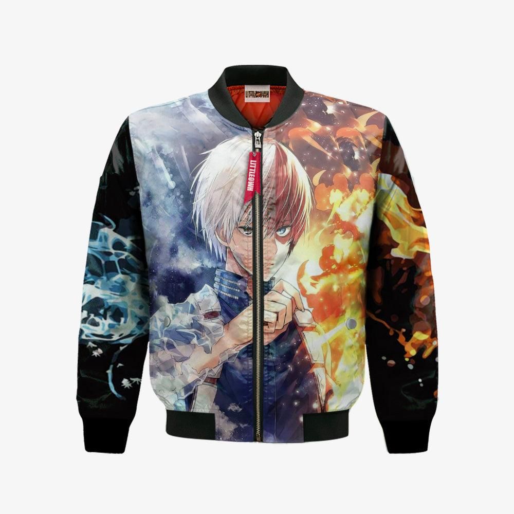 Todoroki Bomber Jacket Custom My Hero Academia Cosplay Costumes Bomber Jacket Todoroki Bomber Jacket Custom My Hero Academia Cosplay Costumes Bomber Jacket