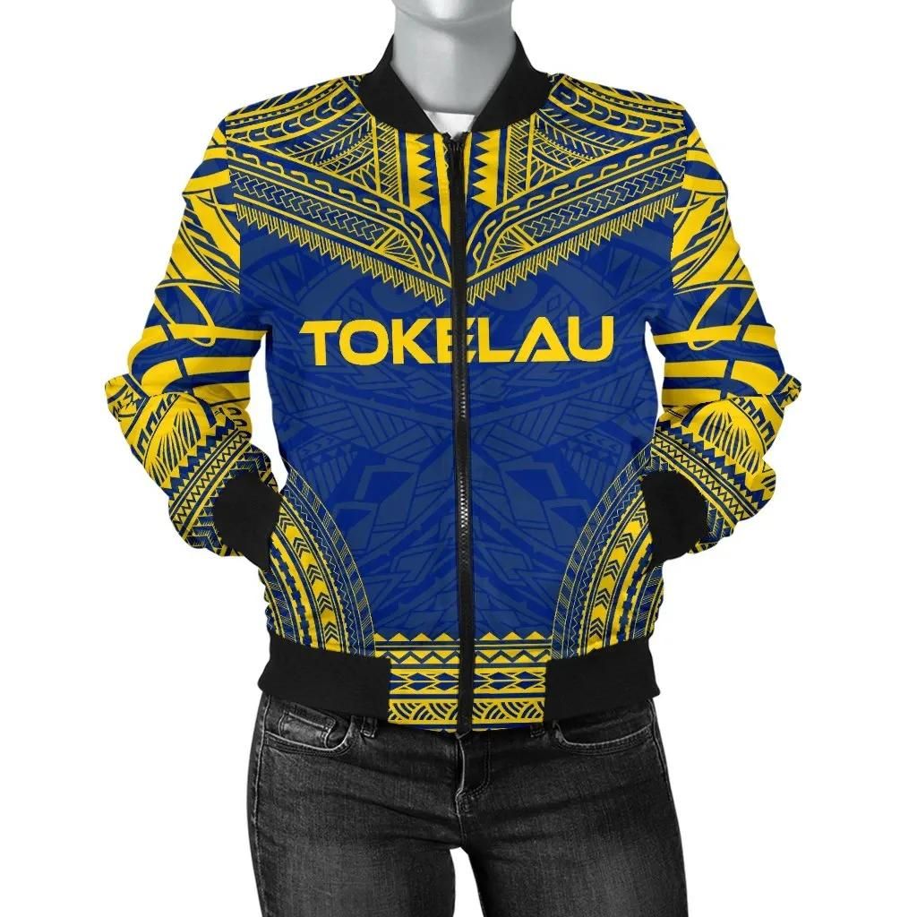 Tokelau Flag Polynesian Chief Women'S Bomber Jacket - Bn10 Bomber Jacket Tokelau Flag Polynesian Chief Women'S Bomber Jacket - Bn10 Bomber Jacket
