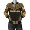 Tokelau Polynesian Chief Women'S Bomber Jacket - Gold Version - Bn10 Bomber Jacket