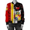 Tonga Coat Of Arms Women's Bomber Jacket - Flag Style JH Bomber Jacket