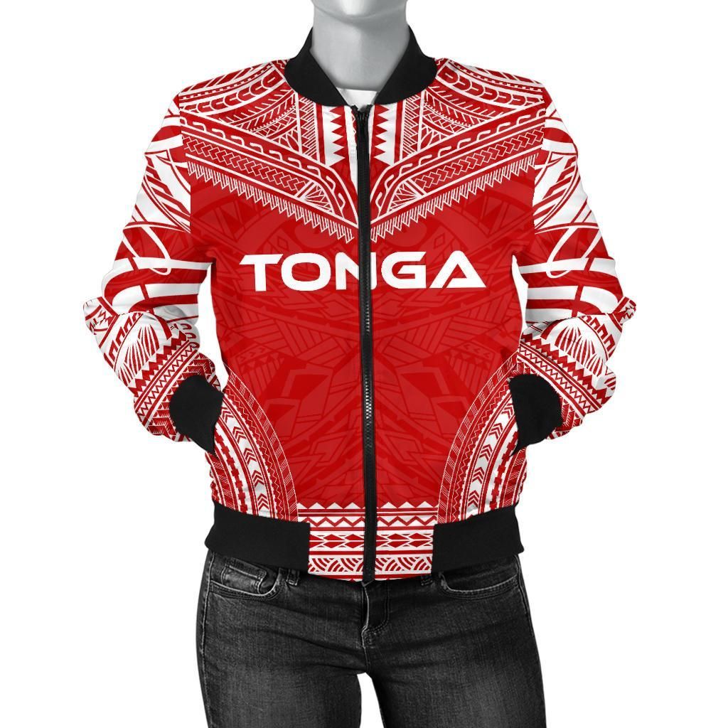 Tonga Flag Polynesian Chief Women'S Bomber Jacket - Bn10 Bomber Jacket Tonga Flag Polynesian Chief Women'S Bomber Jacket - Bn10 Bomber Jacket