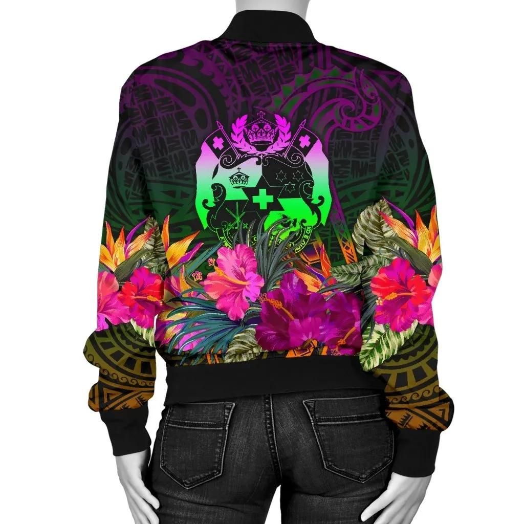 Tonga-Polynesian-Womens-Bomber-Jacket-Summer-Hibiscus-BN15-Bomber-Jacket-1
