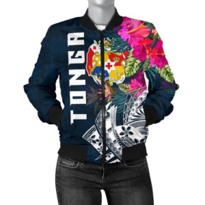 Tonga Women's Bomber Jacket  - Tonga Summer Vibes - BN15 Bomber Jacket