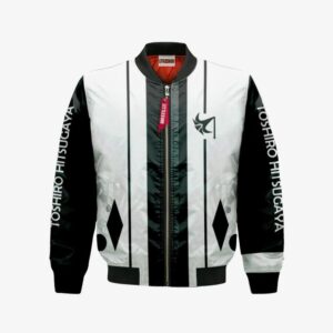 Toshiro Hitsugaya Tenth Division Bomber Jacket Custom Bleach Cosplay Costumes Bomber Jacket