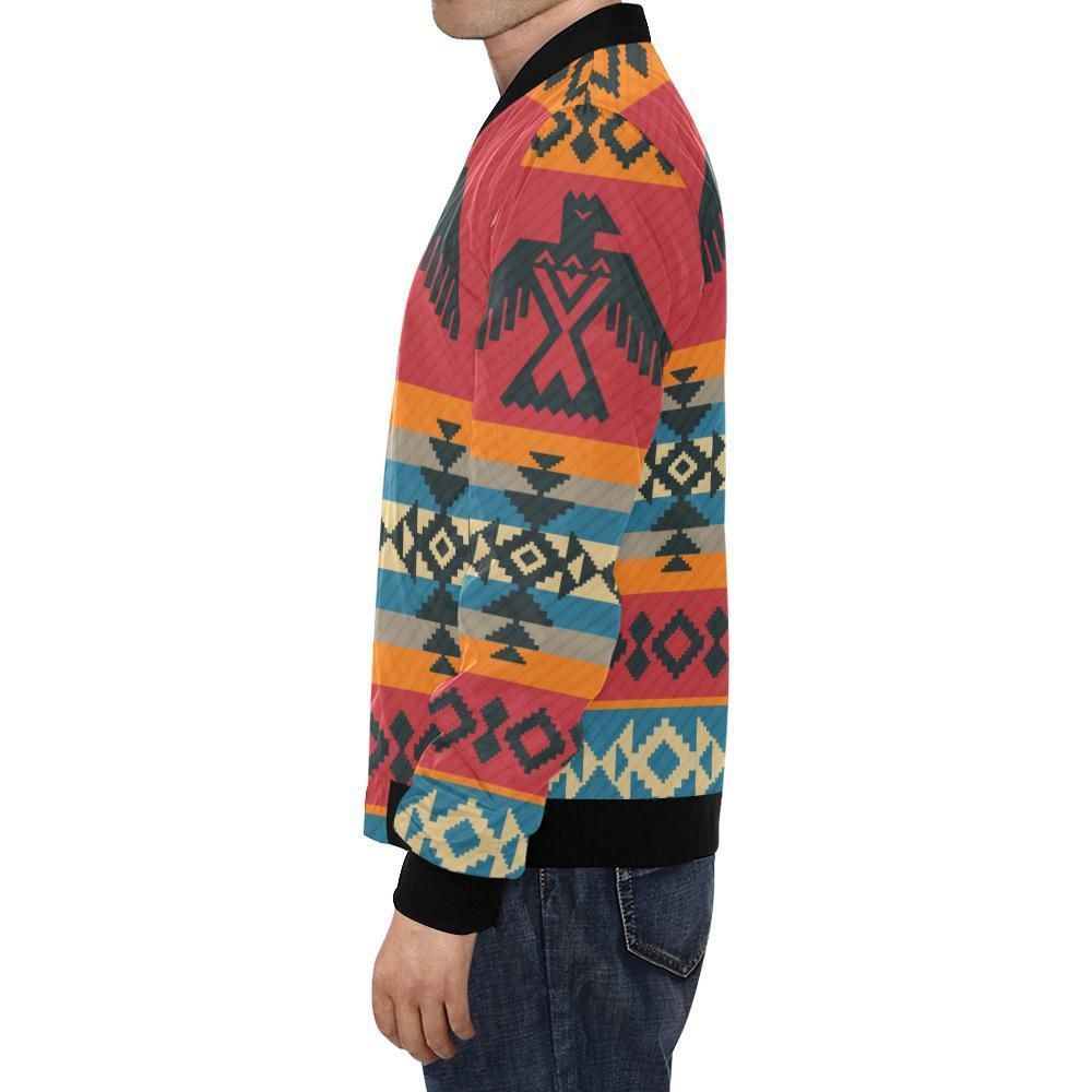 Tribal-Navajo-Native-Indians-American-Aztec-Print-Mens-Bomber-Jacket-1