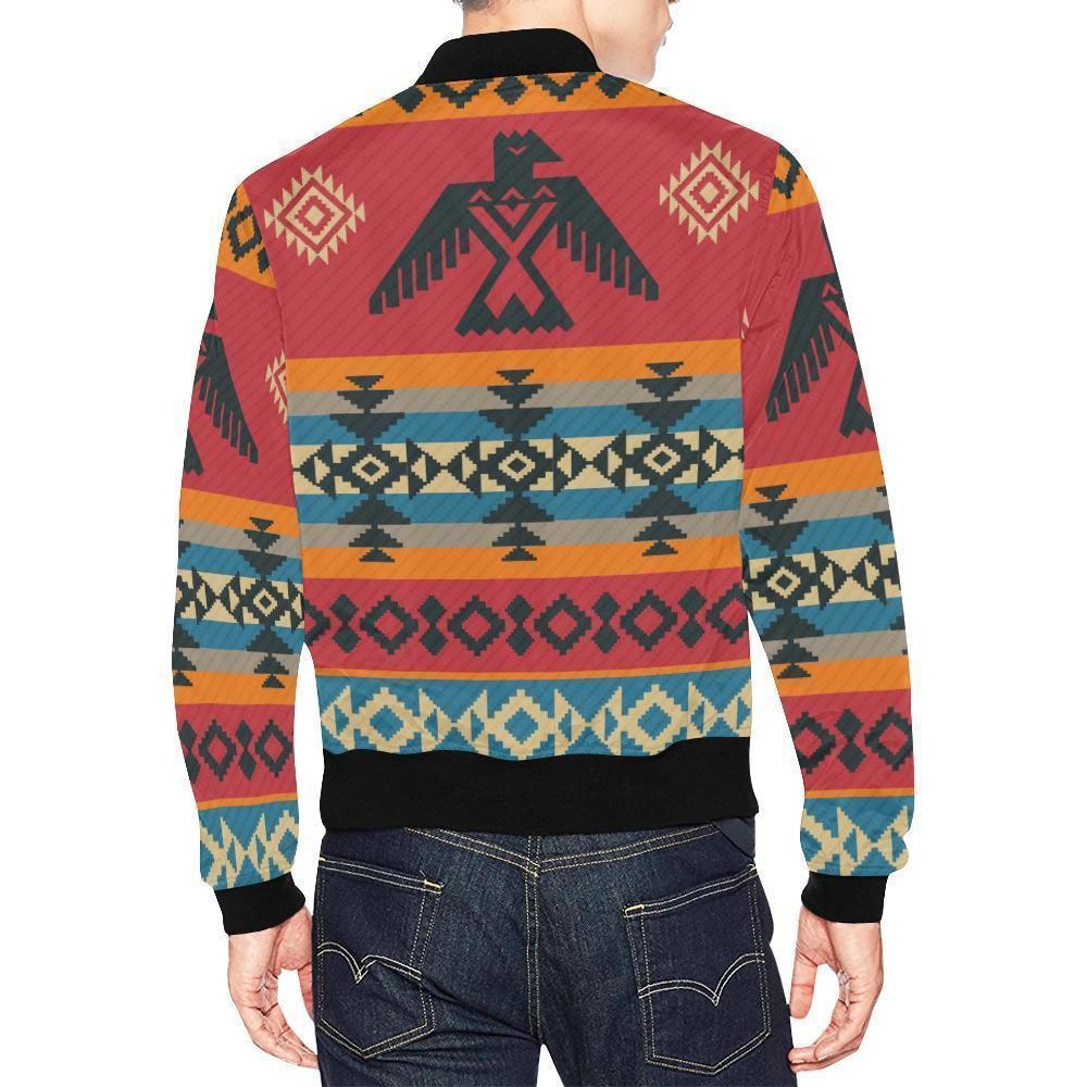 Tribal-Navajo-Native-Indians-American-Aztec-Print-Mens-Bomber-Jacket-2