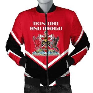 Trinidad and Tobago Coat Of Arms Men Bomber Jacket Lucian Style J5W Bomber Jacket
