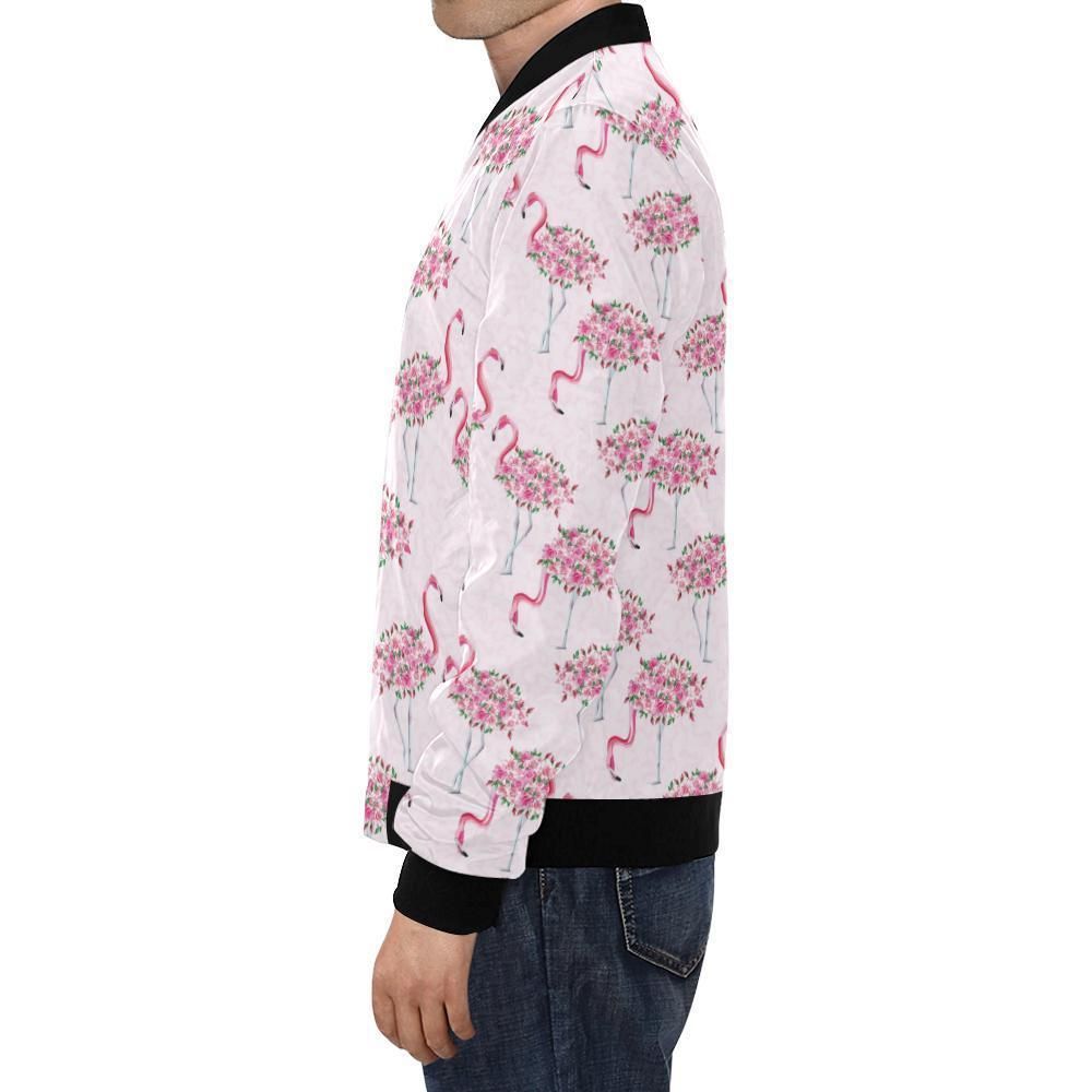 Tropical-Flamingo-Hawaiian-Floral-Pattern-Print-Mens-Bomber-Jacket-1