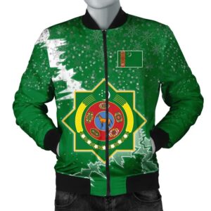 Turkmenistan Christmas Coat Of Arms Men Bomber Jacket  X Style J78 Bomber Jacket