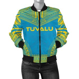 Tuvalu Flag Polynesian Chief Women'S Bomber Jacket - Bn10 Bomber Jacket