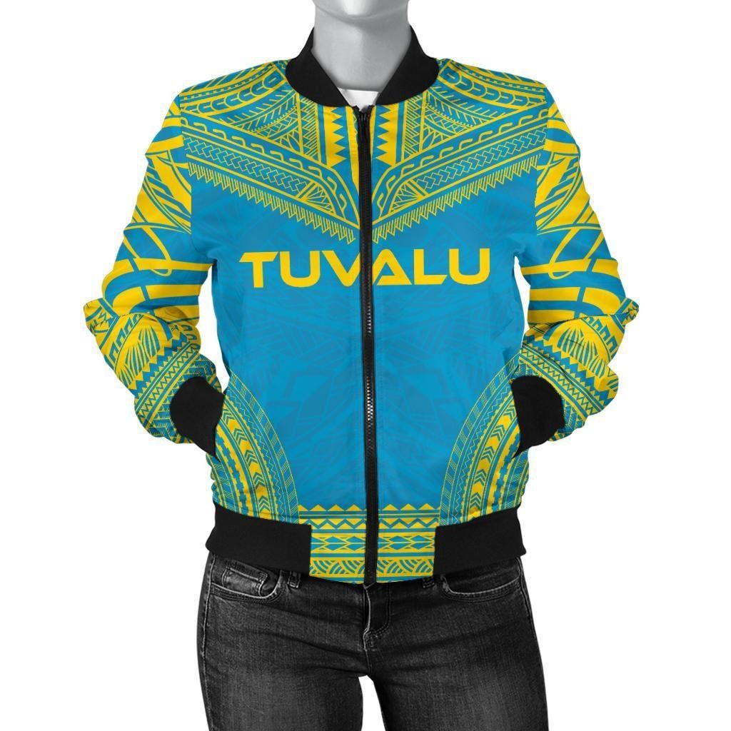 Tuvalu Flag Polynesian Chief Women'S Bomber Jacket - Bn10 Bomber Jacket Tuvalu Flag Polynesian Chief Women'S Bomber Jacket - Bn10 Bomber Jacket