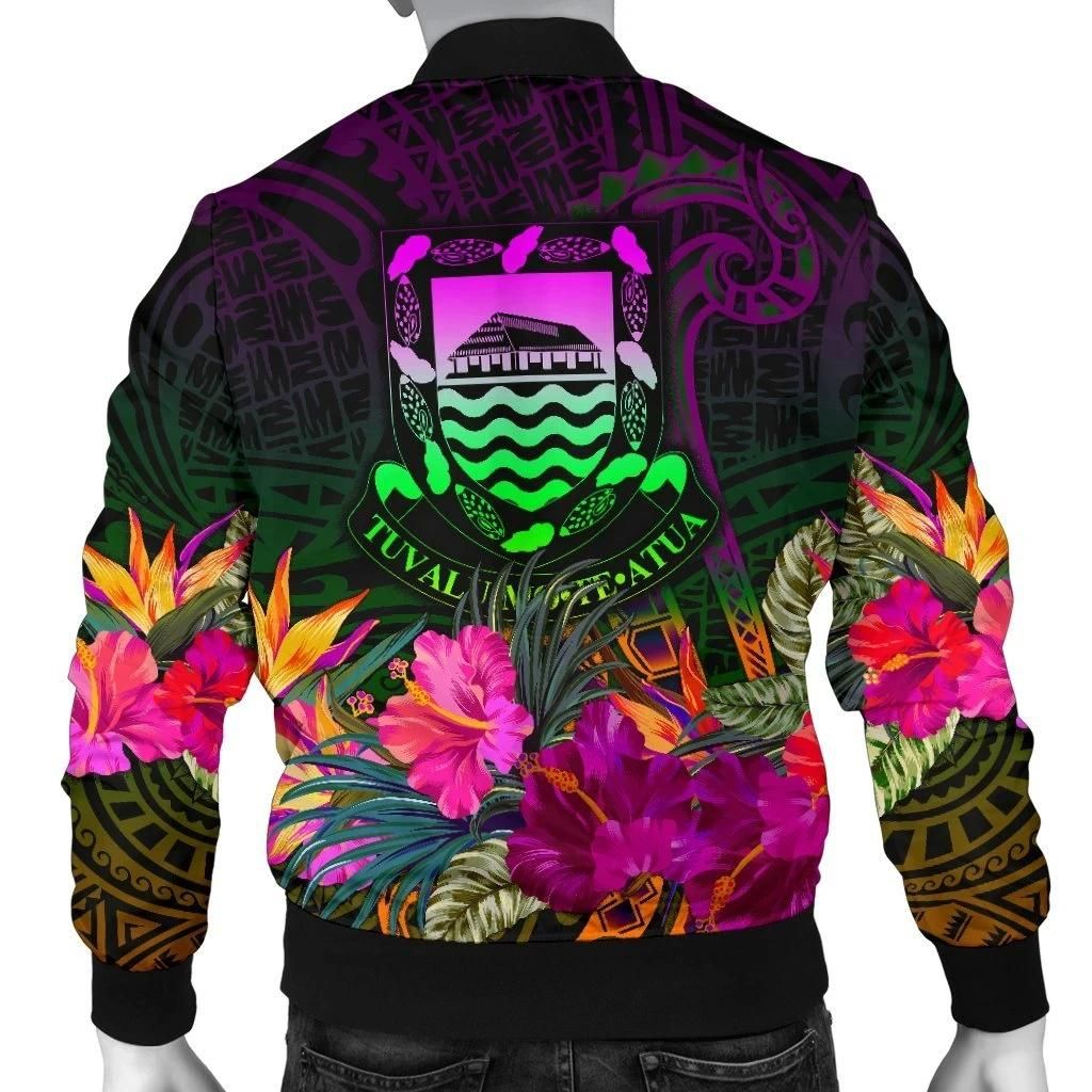 Tuvalu-Personalised-Mens-Bomber-Jacket-Summer-Hibiscus-BN15-Bomber-Jacket-1
