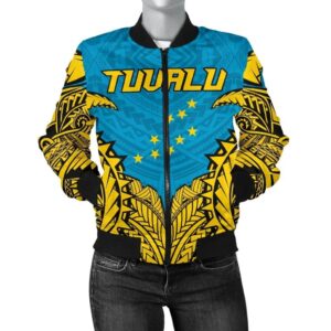 Tuvalu Premium Women's Bomber Jacket A7 Bomber Jacket