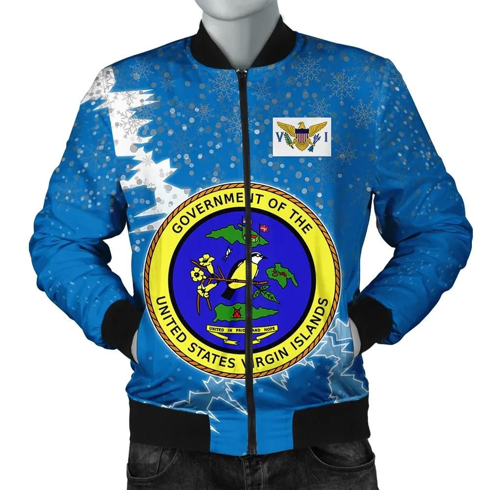 US Virgin Islands Christmas Coat Of Arms Men Bomber Jacket X Style J78 Bomber Jacket US Virgin Islands Christmas Coat Of Arms Men Bomber Jacket X Style J78 Bomber Jacket